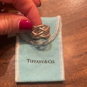 Tiffany & Co. Silver Woven Ring